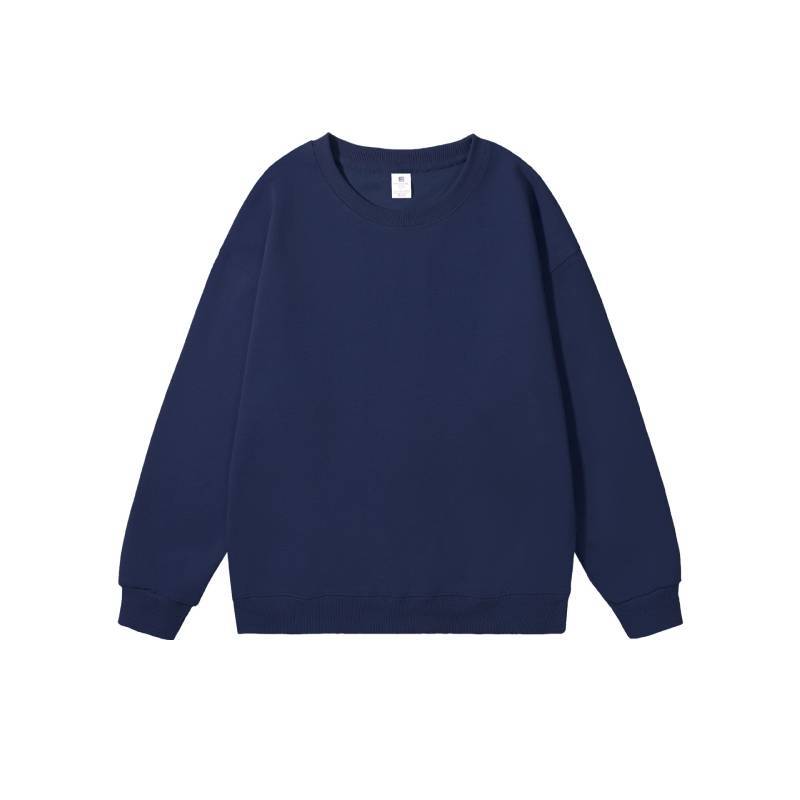 Mens Casual Crew Neck Cotton Hoodie With Ribs For Spring Autumn Daily Wear