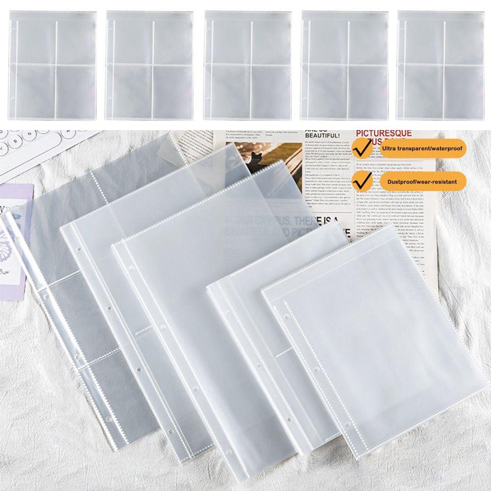 10 шт. або 25 шт. прозорих аркушів підшивки для фотокарток Kpop із кількома кишенями Фотоальбом для фото