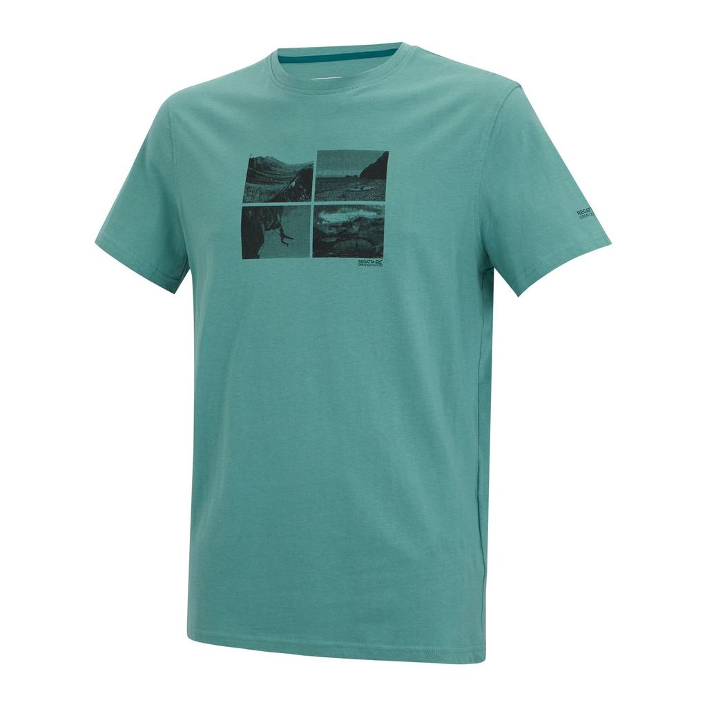 Regatta Mens Breezed Photo Collage T-Shirt