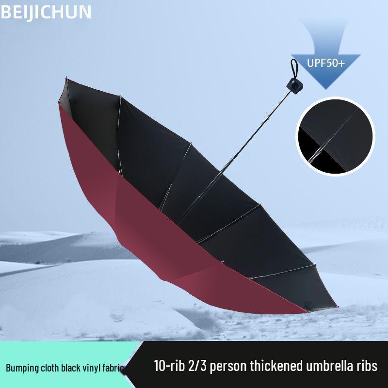 Extra Large, Thick, Reinforced Windproof Umbrella with Long Handle and Stylish Logo Print