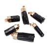 Natural Black Tourmaline Stone Pendant Rough Cylindrical Energies Pendants For Woman And Man Gift Fashion Jewelry