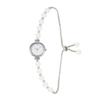 Elegant Pearl Bracelet Watch Round Dial Small Dial Watch Durable Women Quartz Watch  Women
