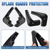 Wheel Guard Mudguards Car Mud Flaps Splash Guard Mud Flaps Black for Peugeot 301 2014-2018