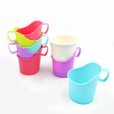 Set Portabicchieri Monouso Portabicchieri Colorato Ispessito in Plastica Portabicchieri Resistente al Calore Portabicchieri di Carta