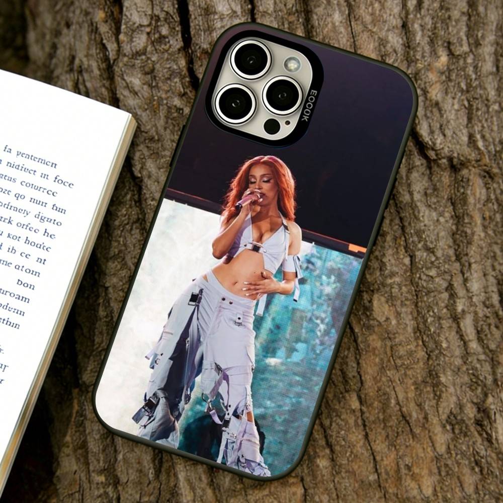 Doja Cat Singer Phone Case For iPhone 17,16,15,14,13,12,11 Plus,Pro Max,XS,Colorful Silver Black Cover