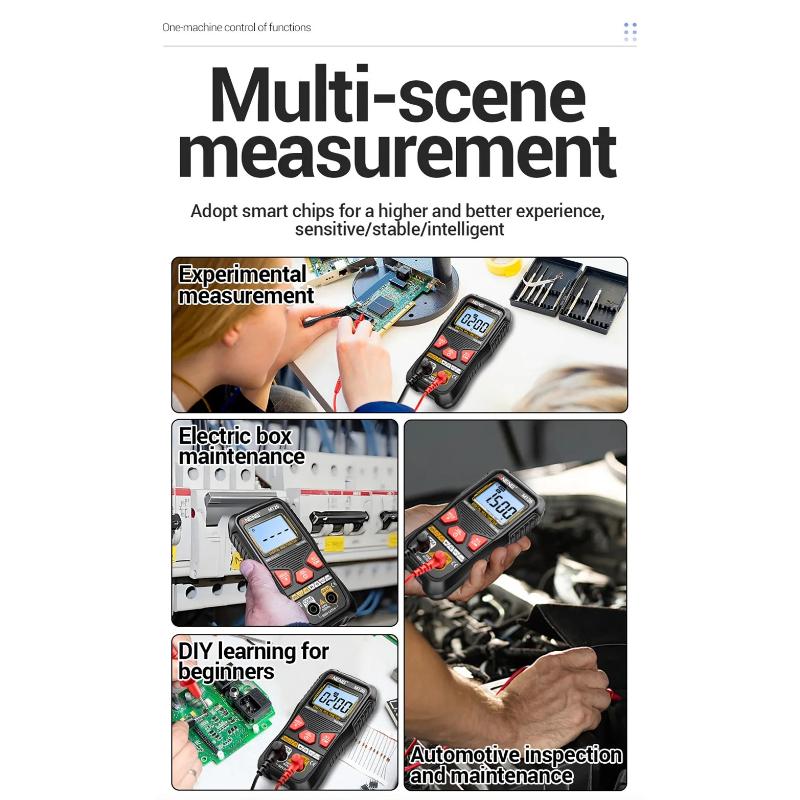Multifunctional ANENG M126 Digital Multimeter Professional 6000 Count AC/DC Voltage Resistance Capacitance NCV Detection Voltmeter Tools Electrician