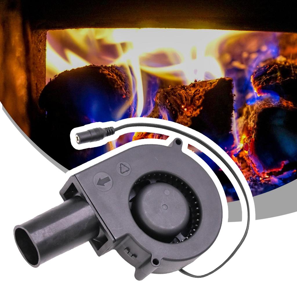 Powerful 12V Electric Blower Durability Construction For Fireplaces Stove Outdoor Cooking And Electronic Device Cooling