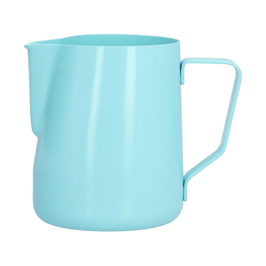 600ml Pointed Mouth Milk Frothing Pitcher Stainless Steel Thickened Milk Frother Cup for HomeBlue