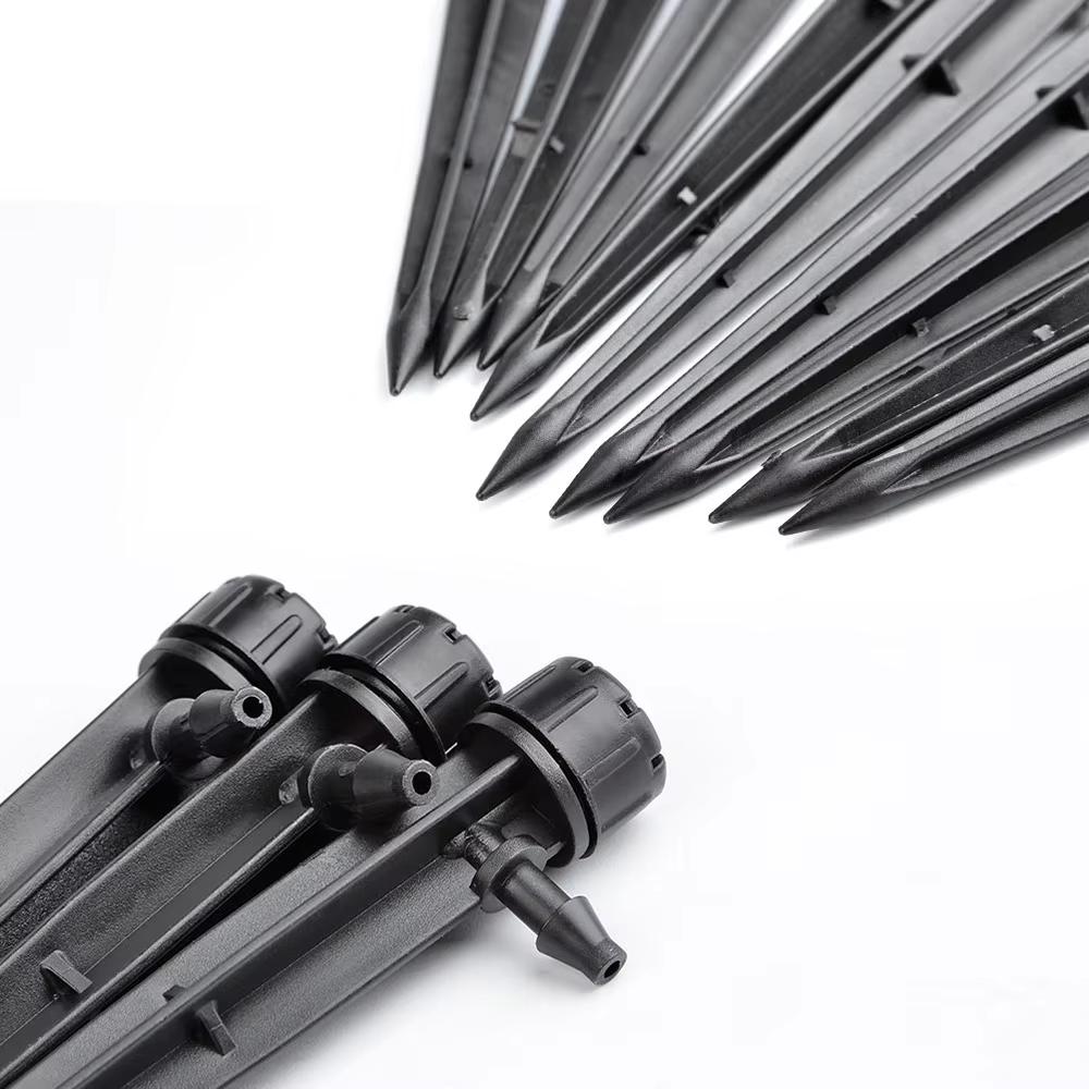 20Pcs Adjustable Micro Bubbler Drip Irrigation Emitters Stake for Farmland Watering Connect to 4/7mm Hose - Water Dripper