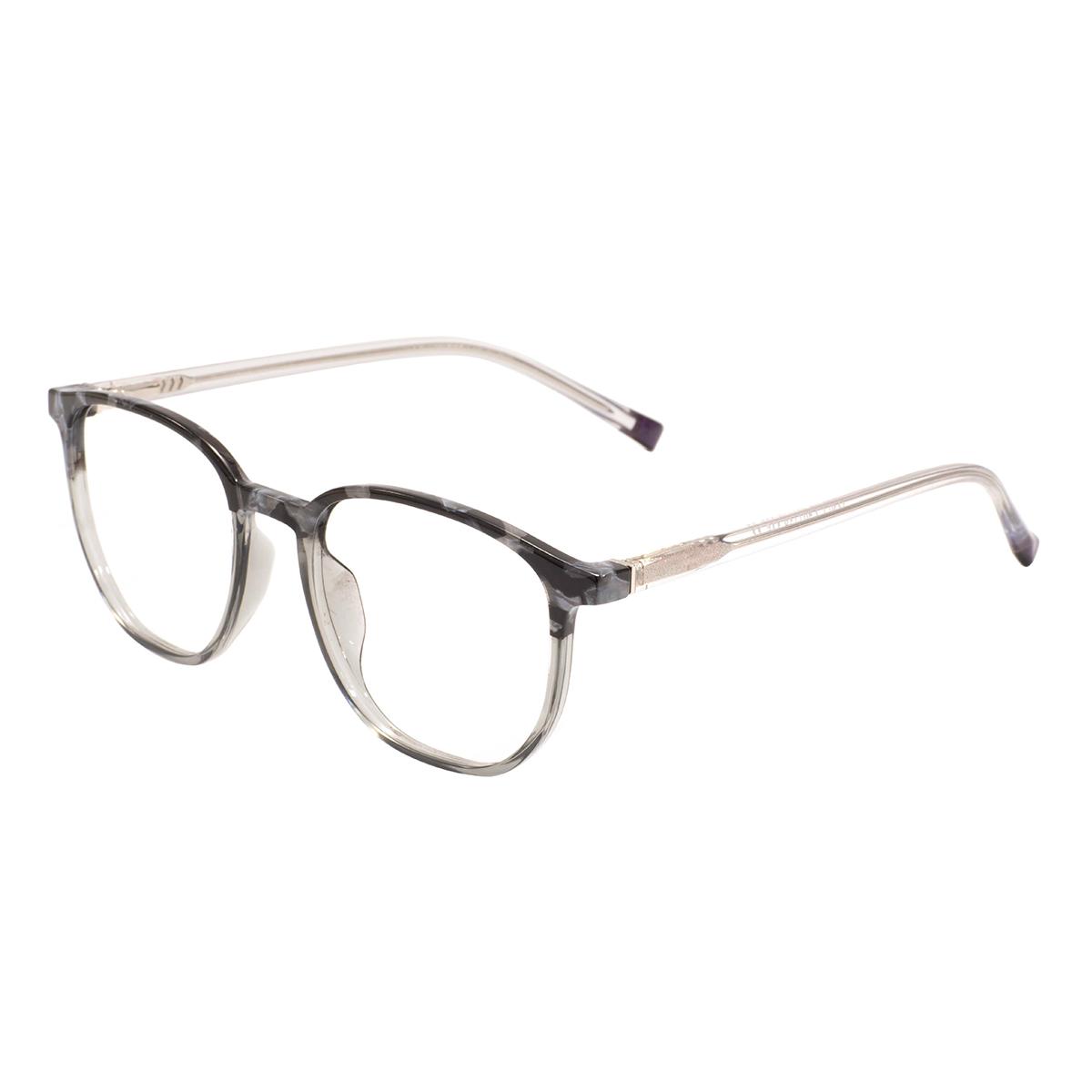 

Men Women TR90 Plastic Square Black Glasses Frames Acetate Temple Transparent Spectacle With Spring Hinge For Prescription Lens серый