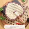 Summer Straw Fan, Hand-Woven Traditional Hand-Held Summer Fan, Banana Leaf Fan, Chinese Style, for Babies and Children, Household Use