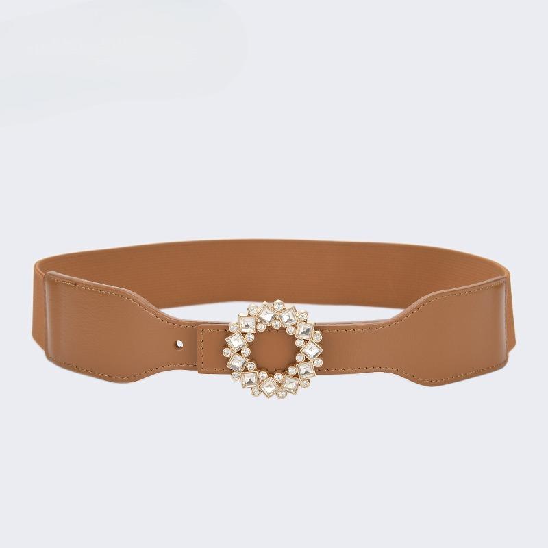Versatile Rhinestone Waist Belt, Loose and Tight, Women's Elastic, Wide and Narrow Waistband, Women's Dress, Slim Waistband, Skirt Belt