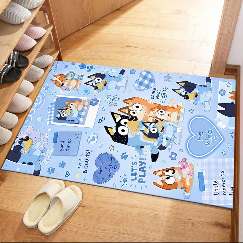 Lovely Bluey Square rugs are a great choice for living rooms, bedrooms, home décor, and as gifts