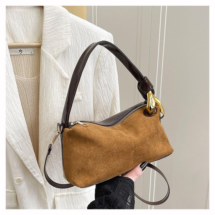 

New Fashi Maillard Simple Texture Crossbody Bag Women Retro Versatile Handle Bag Casual and Versatile Pillow Bag High Quality