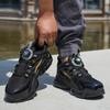 Rotating Button Safety Shoes Men Anti-smash Anti-puncture Work Shoes Fashion Men Safety Sport Shoes Security Protective Boots