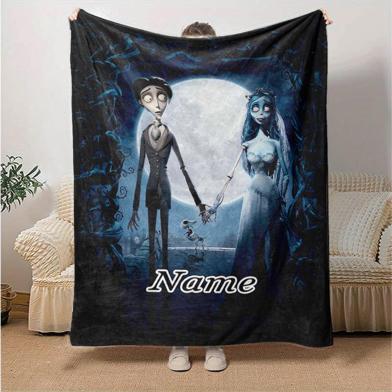 Custom 1pc Nightmare Before Christmas Art Blanket, Soft And Comfortable Blanket, Casual Warm, Camping Travel Blanket, Birthday Gift Q91088