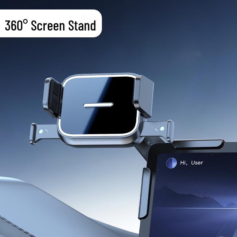 Car Phone Holder with Automatic One-Button Lock for New Energy Vehicle Console