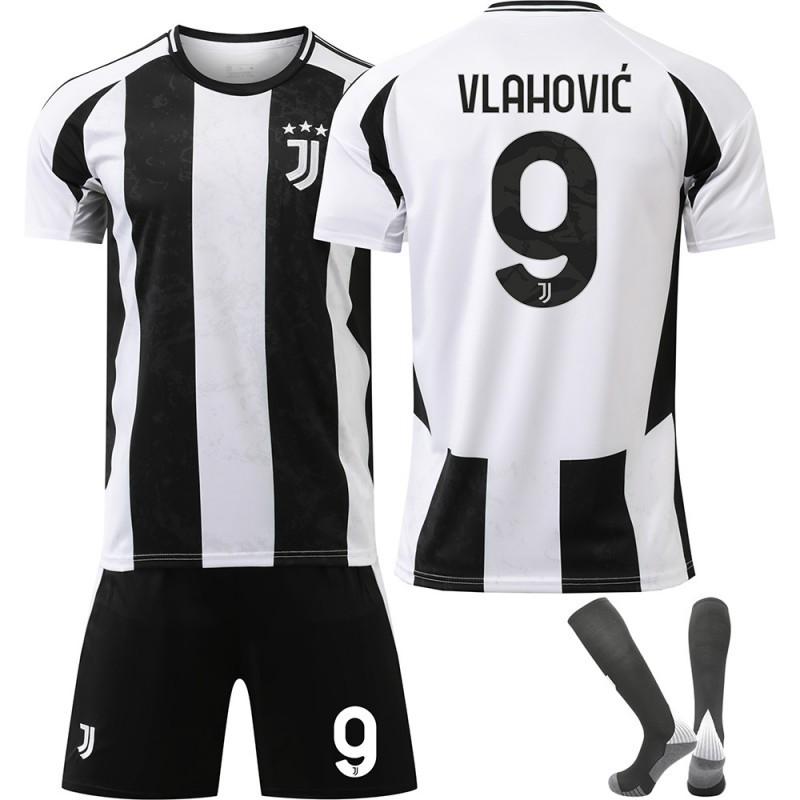 2425 Maillot de Football Juventus N°. 9 Hovic 10 Ildez 7 Chiesa 19 Thuram Ensemble