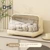 Baby Bottle Drying Rack with Cover 360-Degree Sealing Kitchen Cabinet Organizer Bottle Holder for Valves Straws Nipples Space-Saving Countertop Dryer