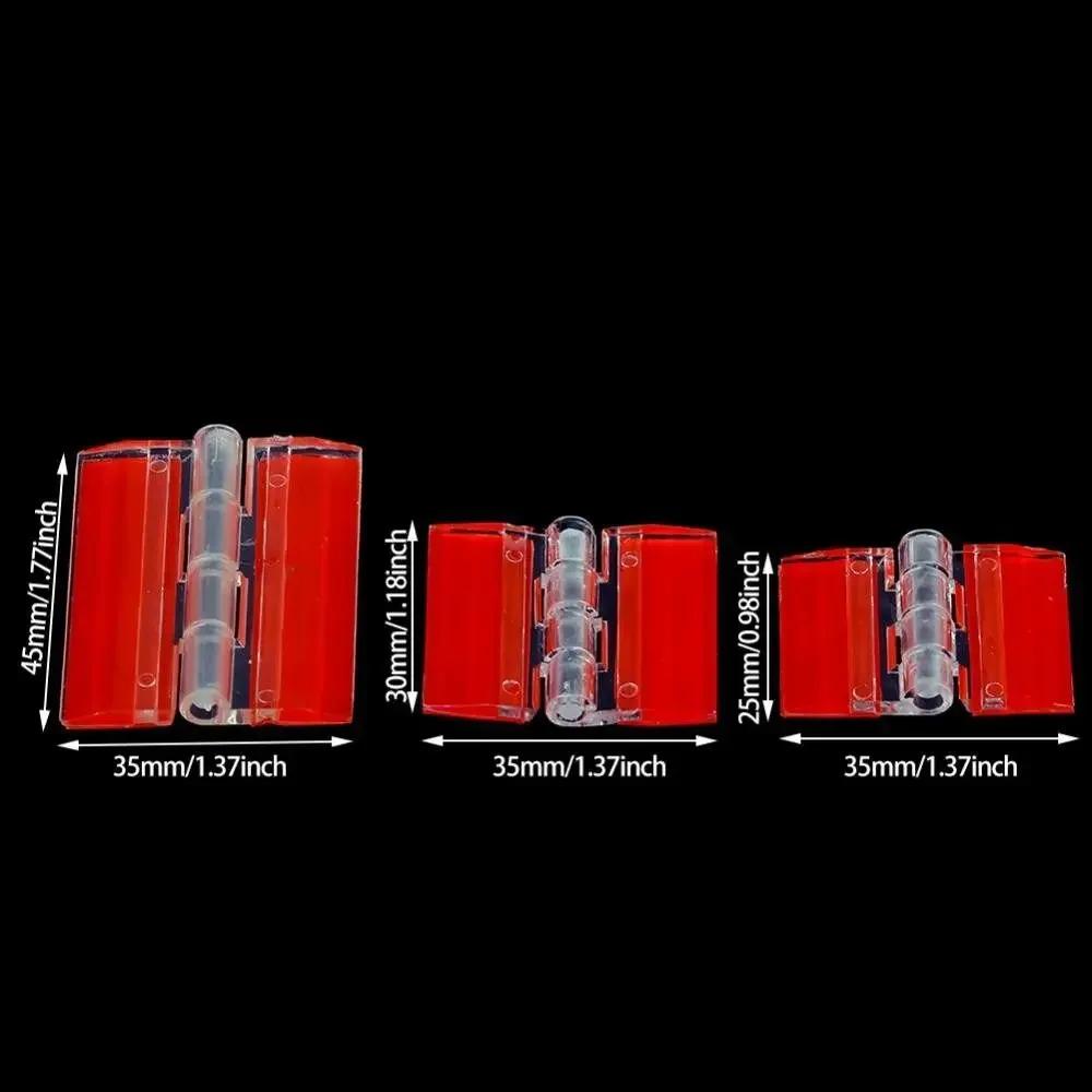 New Self-Adhesive Folding Hinge Transparent Acrylic Door Hinges DIY Fixing Hinge for Cabinet Drawer Jewelry Boxes