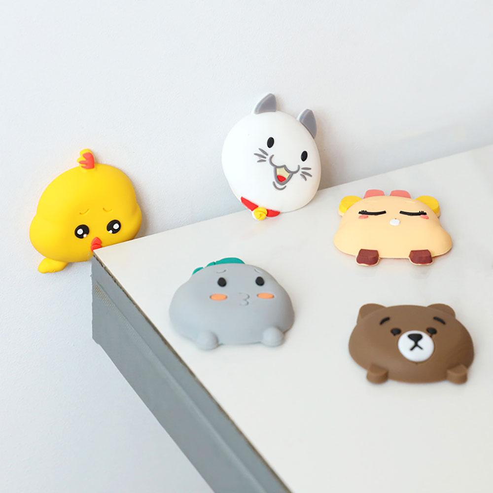 Silicone World Door Handle Anti-collision Pad Wall Sticker Mute Door Stoppers Refrigerator Collision Pad Silent Shock Absorber