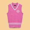 Knit Vest Golf C25119200 M [Callaway] Women's V-neck (cable Knit) / / 1090_Pink