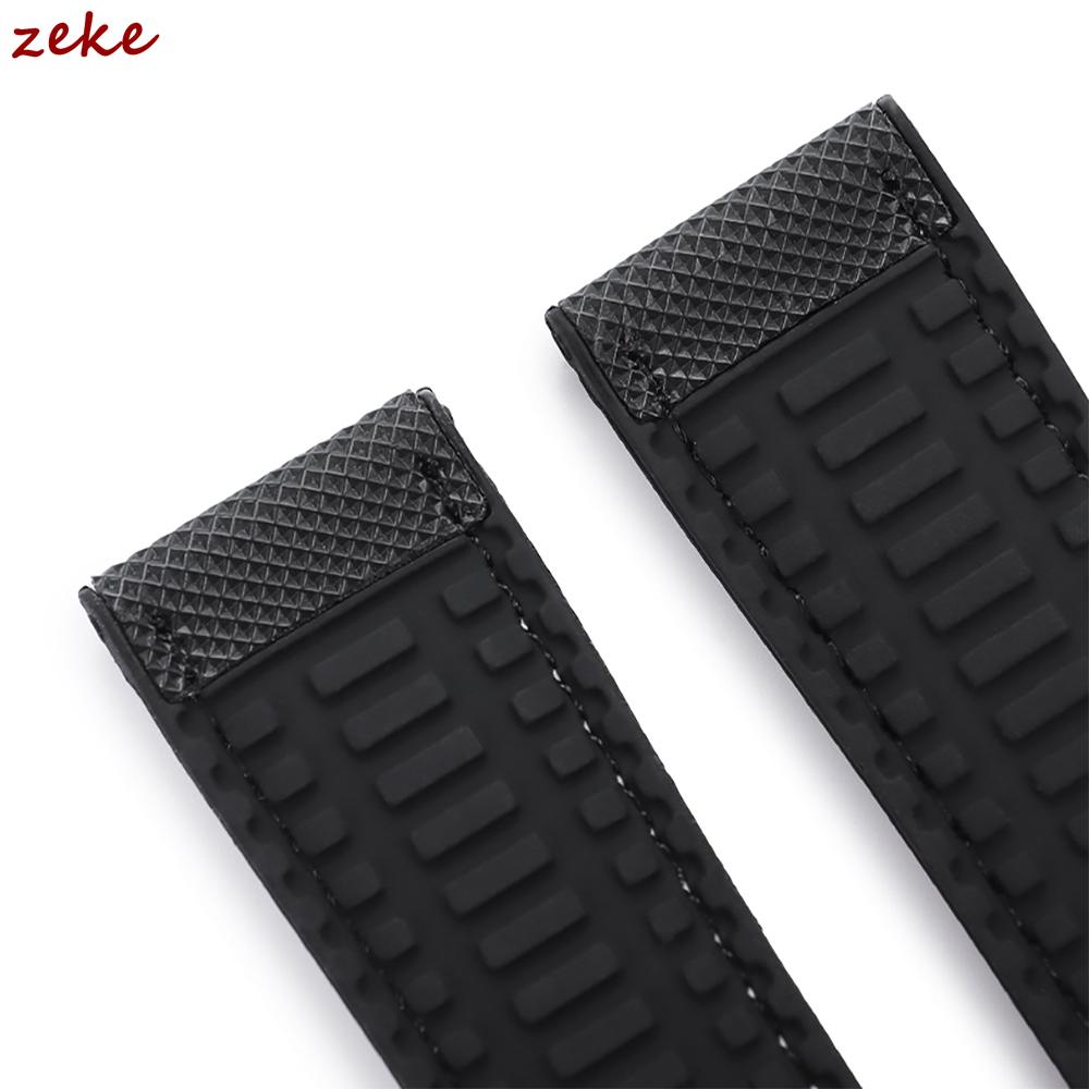 20mm 22mm 24mm Premium Silicone Watch Band Metal Buckle Waterproof Soft Rubber Strap Breathable Belt Replacement Universal Watch