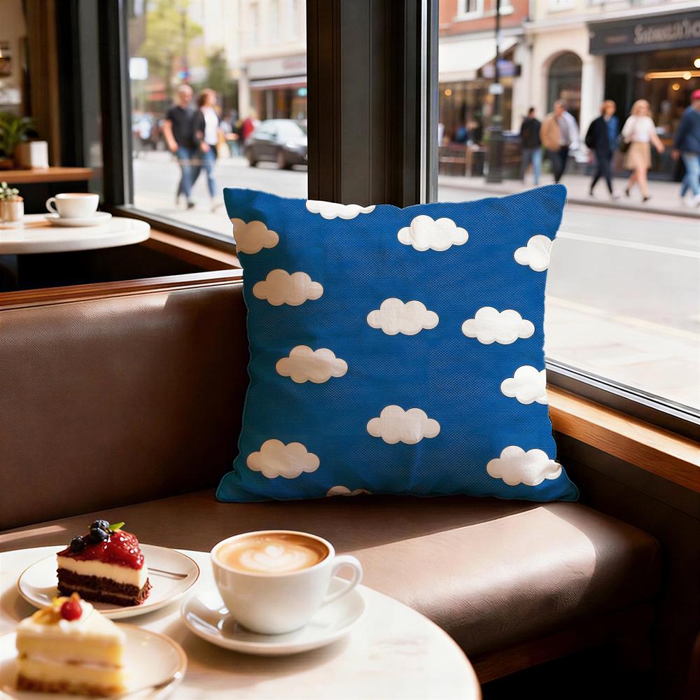 White Cloud Texture Cushion Cover Decorative Cushions Covers Cover Sofa X Pillow Piece X X Pillowcase