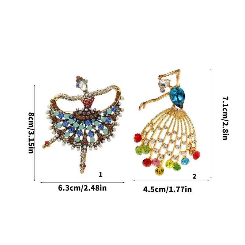 Elegante Balletttänzerin Broschennadel Für Damen Künstlerischer Schmuck Geschenk Inspiriert Von Tanz Leichtes Legierungszubehör