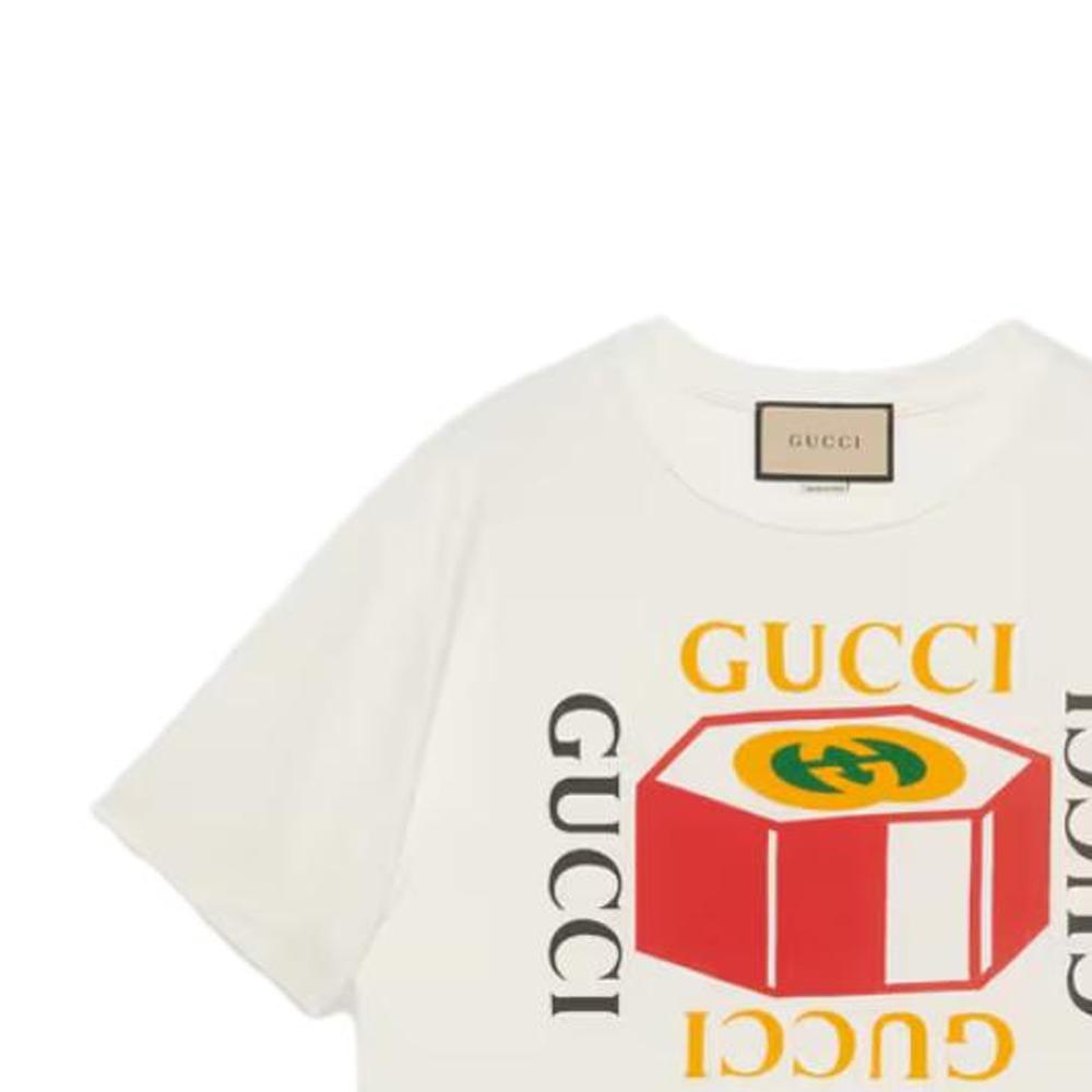 GUCCI SS23 T Shirt Women's Ecru 717684-XJFNC-9095