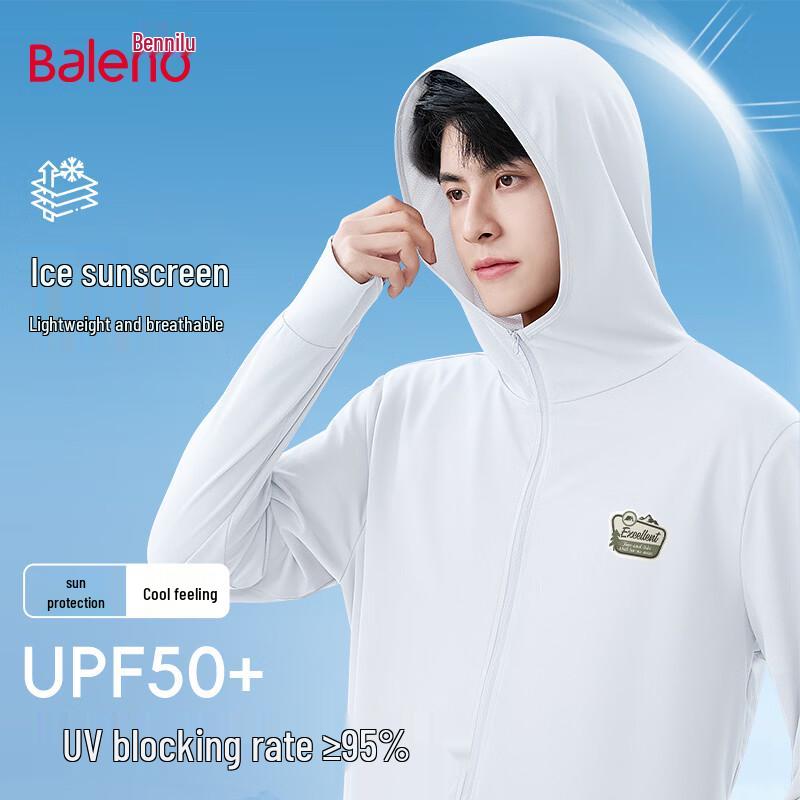 Baleno Men s UPF50+ Cool-Feel Hooded Sun Protection Jacket M