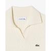 Lacoste Women S Cable Open Collar Sweater Af197e 54n Xfj