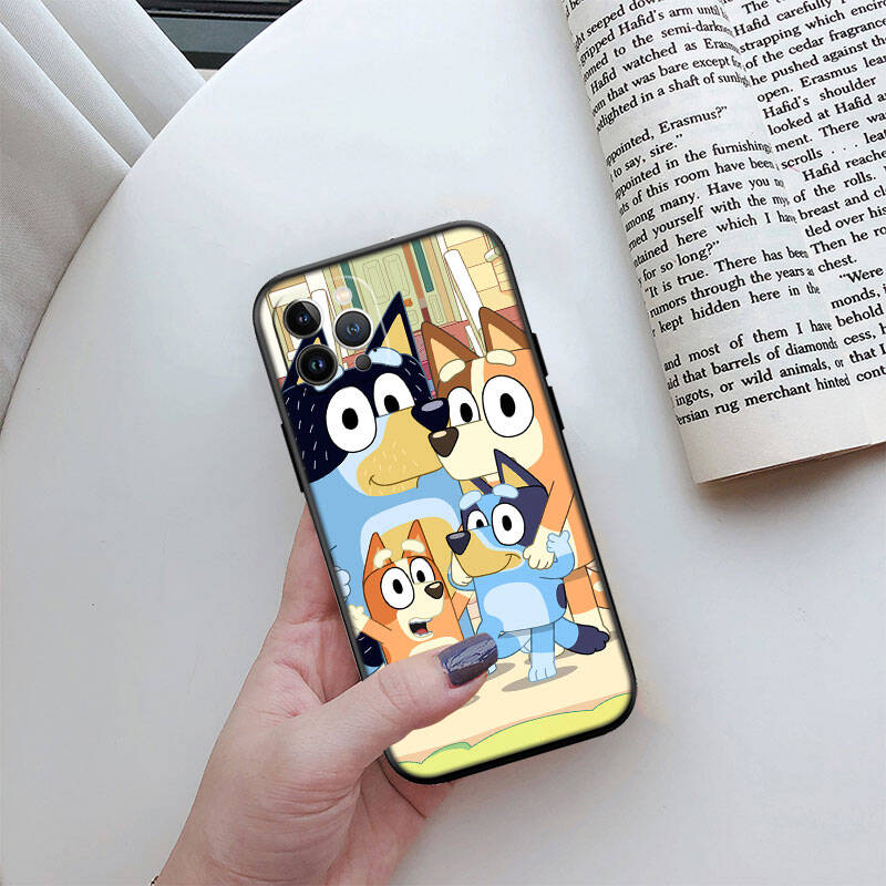 MH23 Bluey Phone Shell for Samsung S20 S21 S22 S23 S24 FE Ultra Plus Lite S21S A55 A07 A17 F06 F16 M06 M16 M56 A36 A37 A57