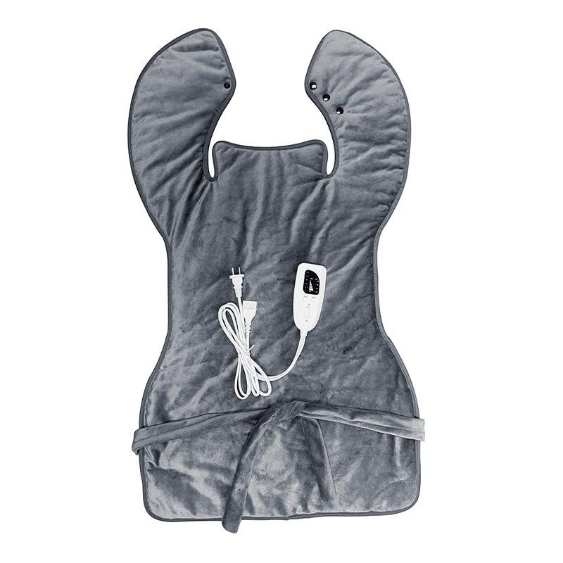 

Electric Heating Pad with 6 Level Heat Settings for Back Neck Shoulder Pain Relief (With UL CE PSE ROHS) Grey/EU Plug