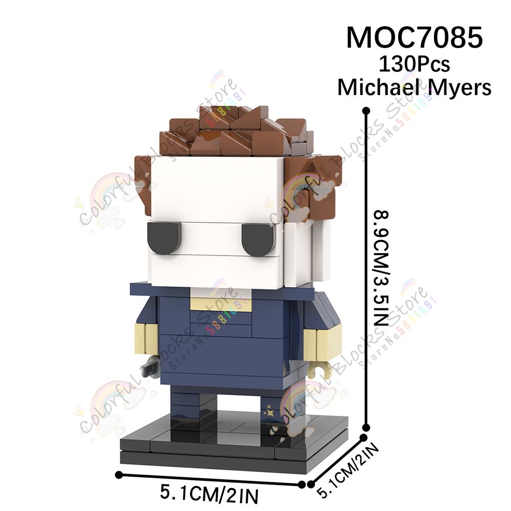 Horror Series Characters MOC Building Blocks Creative Movie Cartoon Mythic Action Figure Model DIY Assembly Bricks Toys For Kids