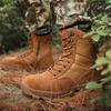 Men's Boots Autumn Round Head Lace Up High-top Sneakers Outdoor Camping Breathable Hiking Desert Boots Botas Taticas Masculino