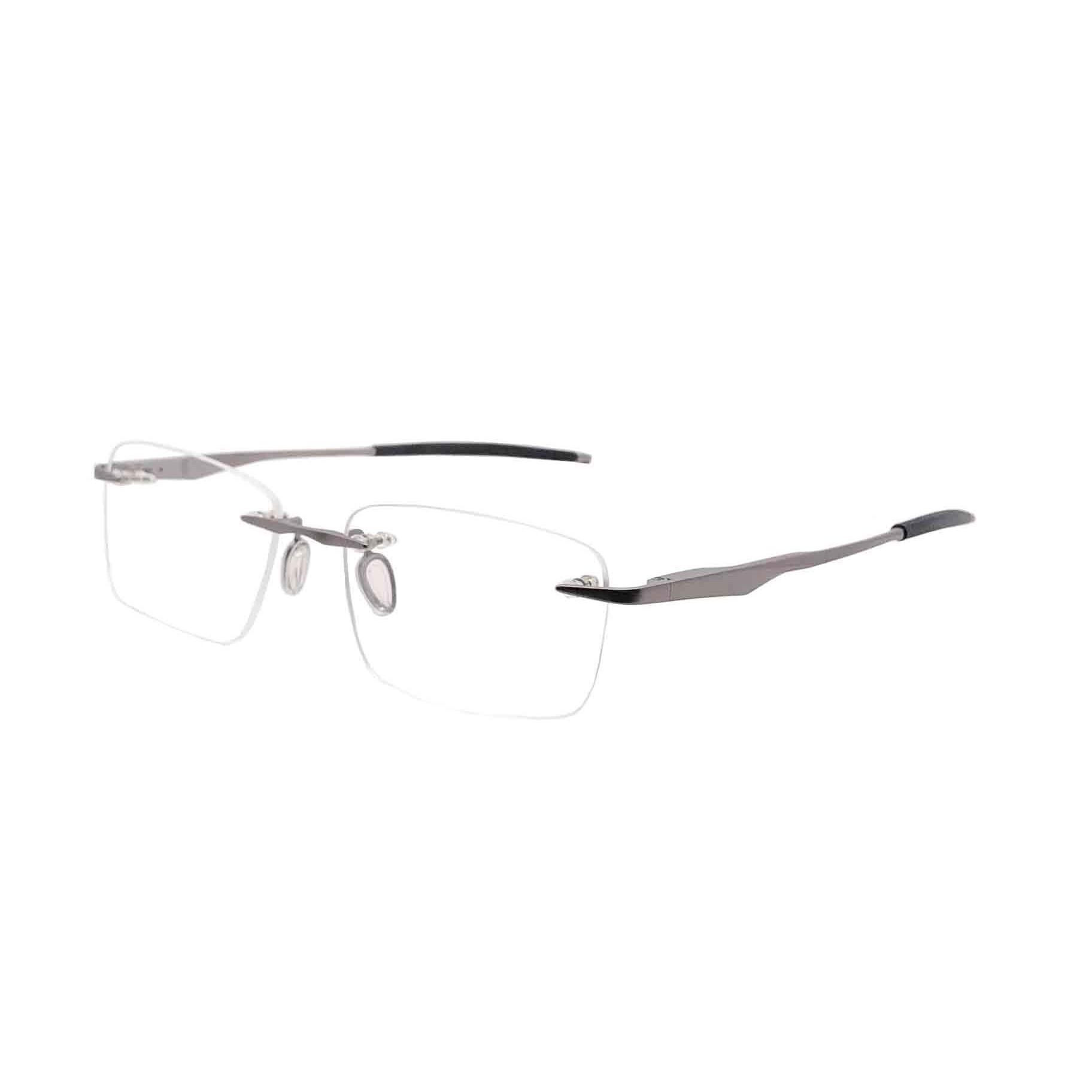

RSINC Rimless Metal Frame/Eyeglass/Spectacle For Men And Women,Matt Finish Gun Black BR-1| RA 8058-1 C7 53-17-140 RA 8058-1 C7 53-17-140