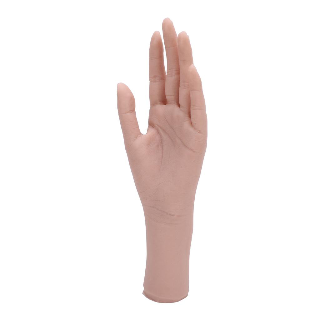 Realistic Silicone Female Hand Model Nail Training Hand Soft Flexible Silicone Female Mannequin Hand for Showing Jewelry