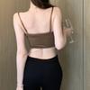 Schmal geschnittenes Spitzen-Camisole Ärmellose Crop Tops Mode Spitzenkorsett Reisen