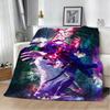 Cartoon Jujutsu Kaisen Anime 3D Flannel Blanket Soft Throw Blanket Art For Home Decor Bedroom Bed Sofa Cover Picnic Fans Gifts