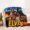 Elvis Presley Performance Blanket Soft Warm Cozy Great for Livingroom Picnics Office Chair Four Seasons Universal Playful Design