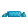Lambskin One Shoulder Crossbody Clutch Women's Blue 717429VCP3C4619