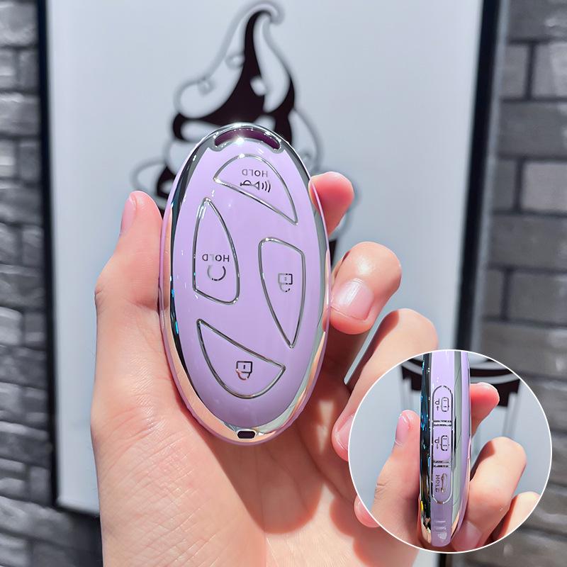 TPU Car Remote Key Case Cover Protect Shell Fob For New Hyundai Kona SX2 EV Grandeur GN7 IONIQ 6 2023 2024 Auto Accessories