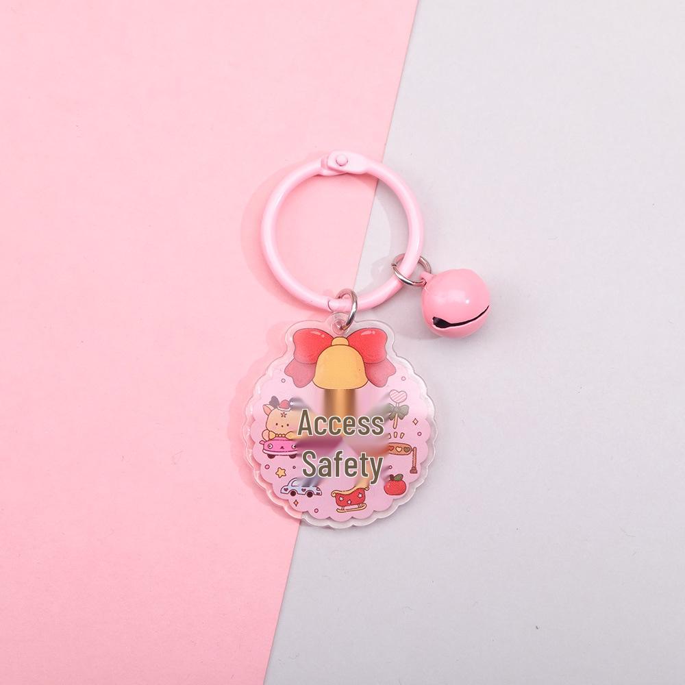 Double-Sided Santa Claus Cartoon Acrylic Keychain - Korean Style Backpack Pendant & Clothing Accessory