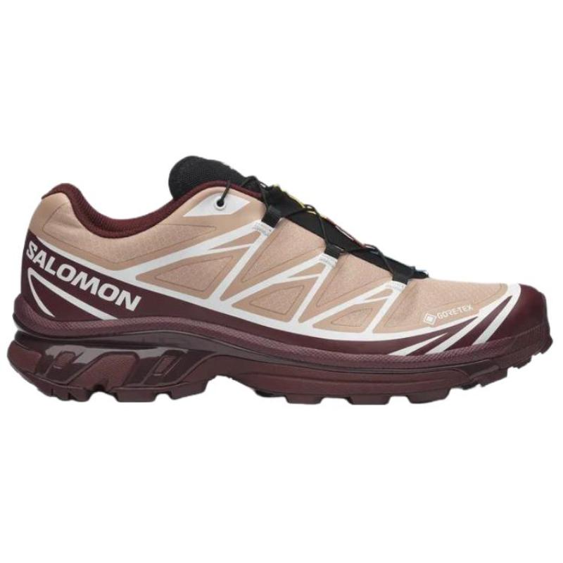 SALOMON XT 6 Abriebfest Wasserdicht Und Atmungsaktiv Unterstützung Trailrunning Freizeit Laufschuhe Unisex Rosa Sneaker 478637