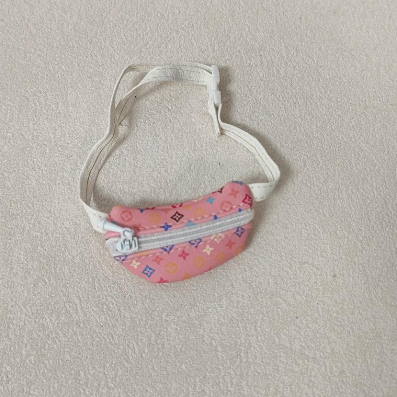 

Поясна сумка кросбоді з лялькою Лабубу для BJD ляльок 1/8/1/12 - Іграшковий аксесуар зі старим квітковим візерунком