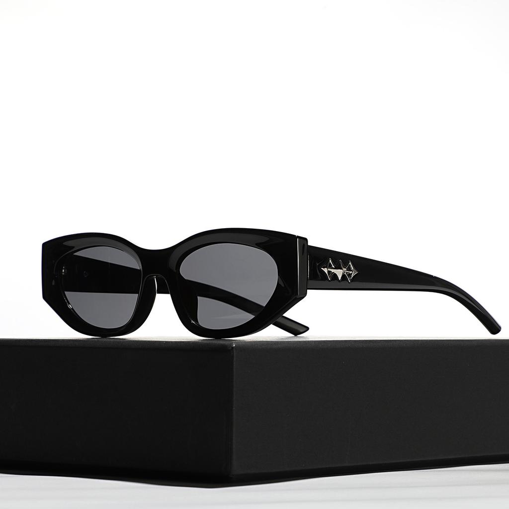 Cat'S Eye French Retro Glasses Square Sunscreen Sunglasses Women'S Uv Protection Sunglasses Men'S