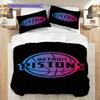 Detroit Pistons Basketball Team Logo Bedding(1 * duvet cover + 2 * pillowcase, without core) Soft and comfortable Bedding set Christmas birthday gift