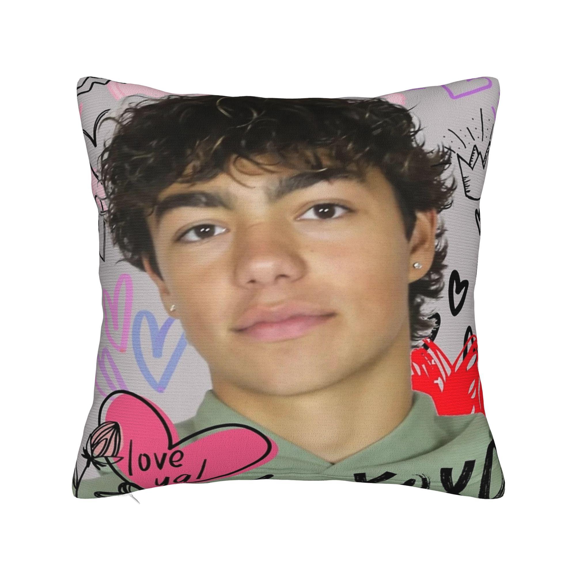 Decorative Pillowcase Malachi Barton Merch Home  Throw Pillow Case Cover Zippered Multiple Sizes 12x12Inch
