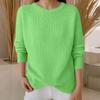 Long Sleeve Pullover Sweaters For Women O Neck Casual Cute Printing Knit Oversized Sweater